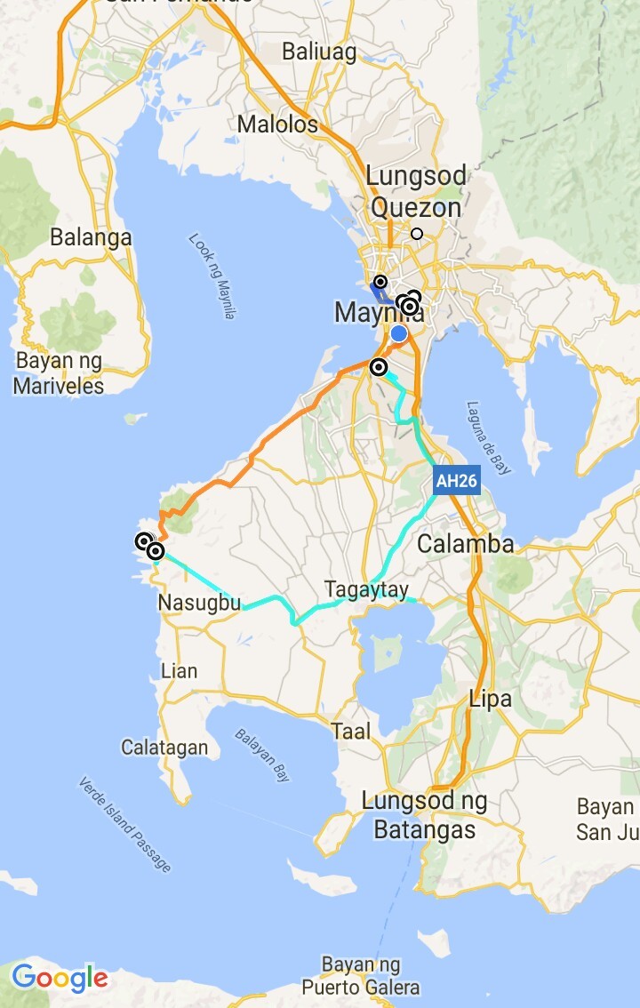 Route: Manila - > Pico am Meer - > Taal Vulkan - > Manila ... na ja noch nicht ganz 