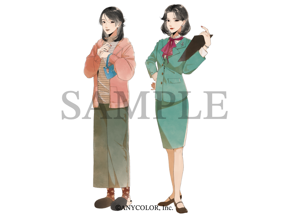 Call of Cthulhu『スイサイダルアクト』津久井渓/ 財千夜子（PL：周央サンゴ様）立ち絵