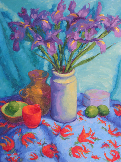 French Iris, 24x18, SOLD