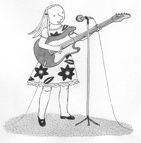 Lola Renn, Illustration, children's book, guitar