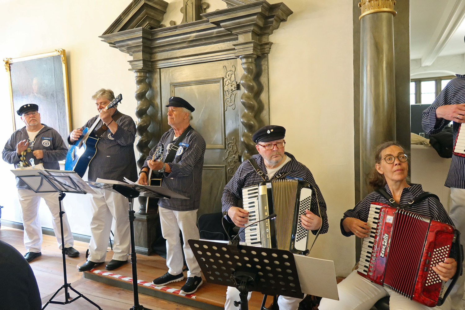 ..unsere Musiker waren gut gelaunt..