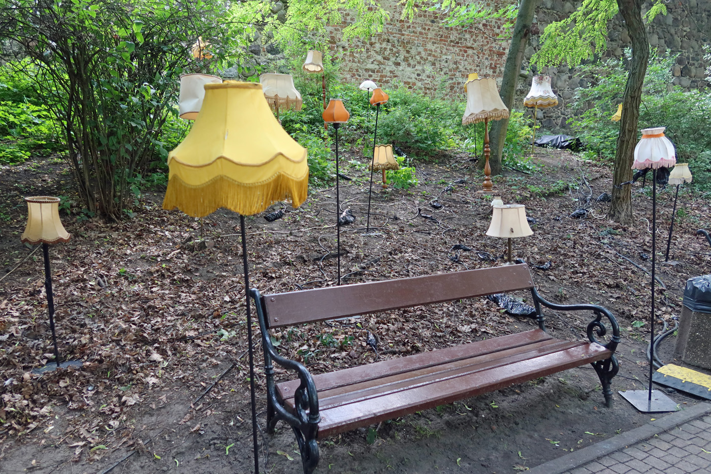 ..der Park wurde am Abend..