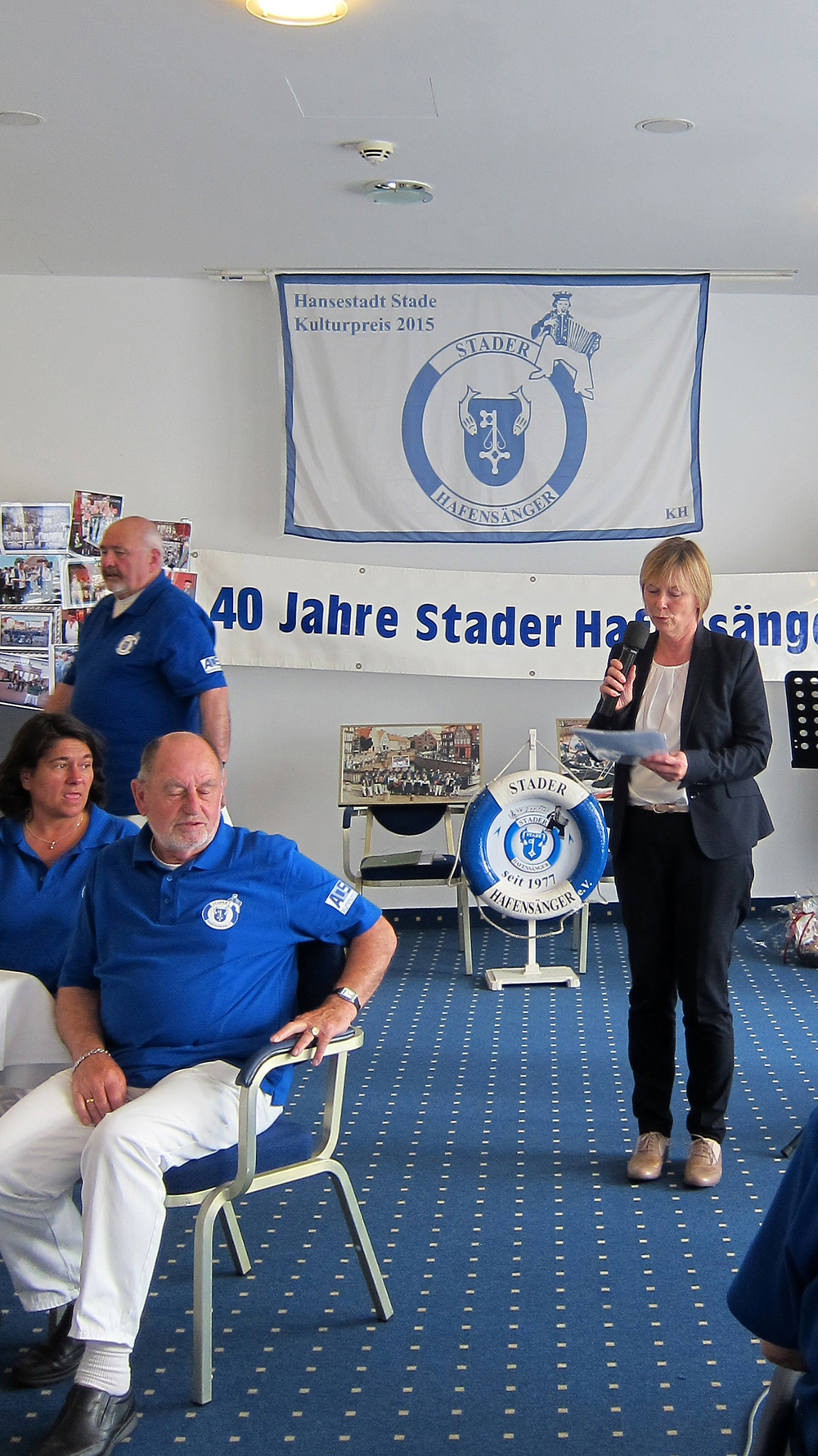 Glückwünsche bekamen wir von der Stader Bürgermeisterin Silvia Nieber...