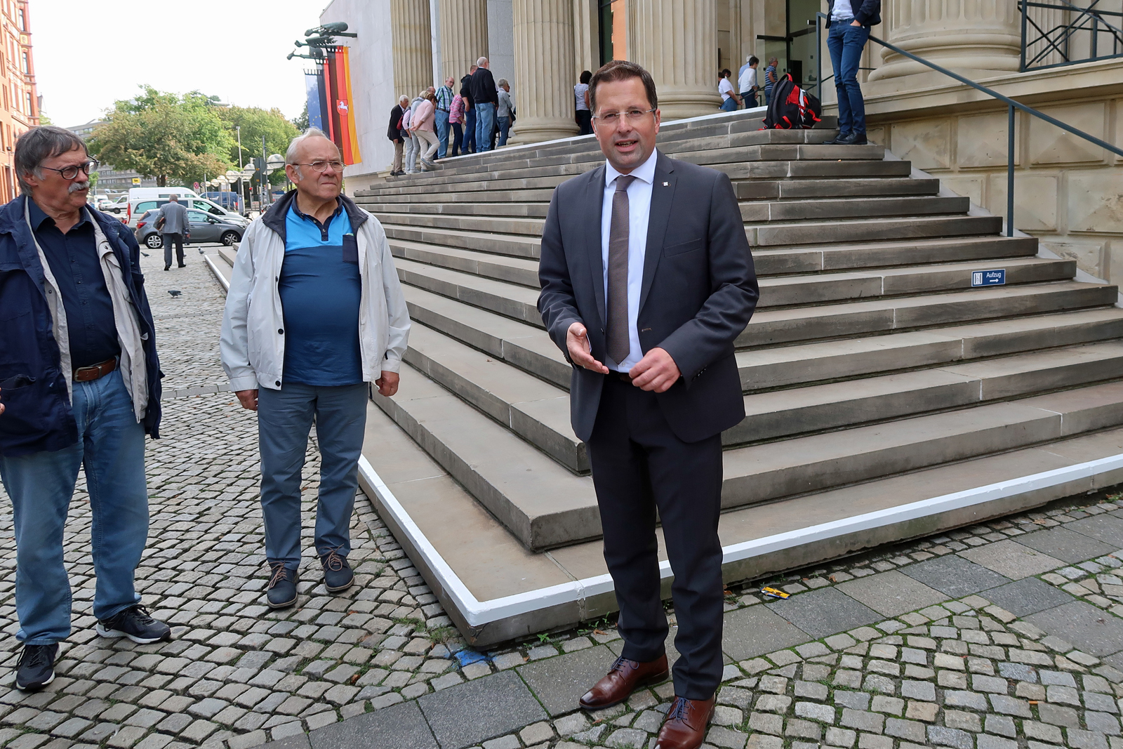 12.09.2019 - Begrüßung  durch Kai Seefried MdL (Generalsekretär CDU)..