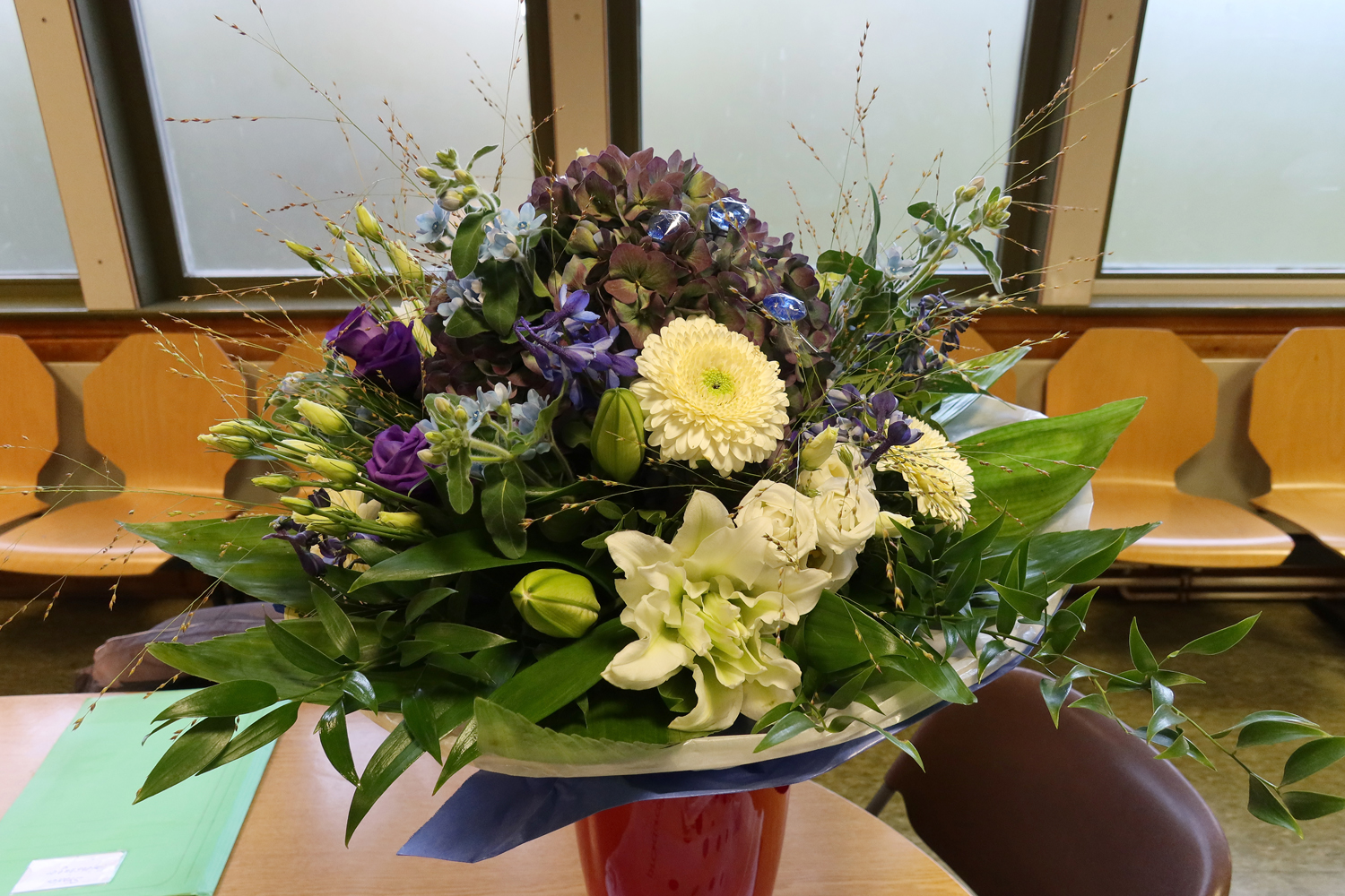...und einen großen Blumenstrauß...