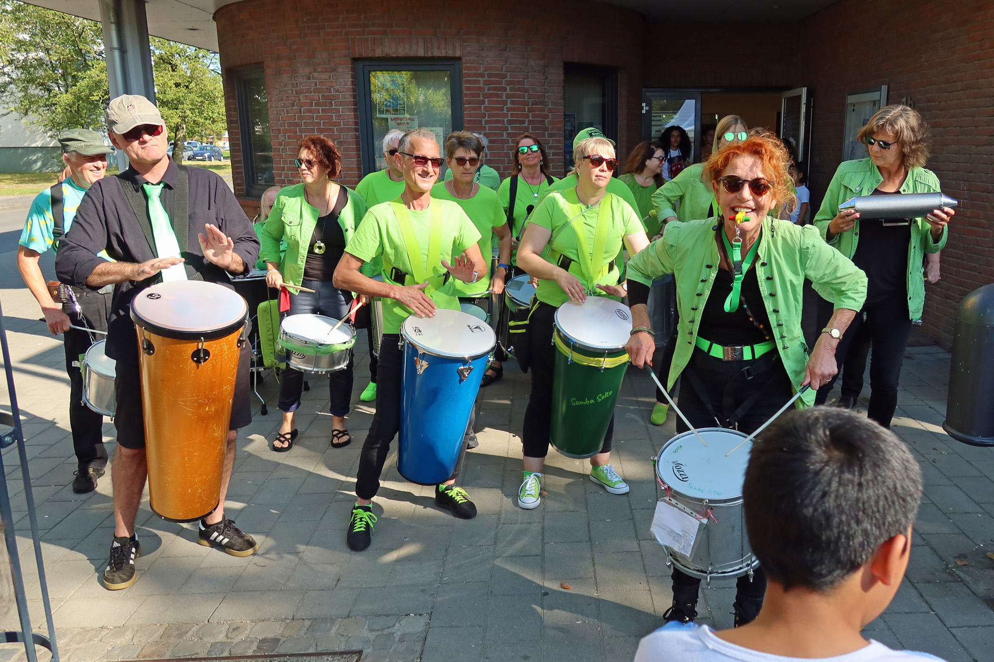 ..und dann wurde mit der Gruppe "Samba Solto" getrommelt..