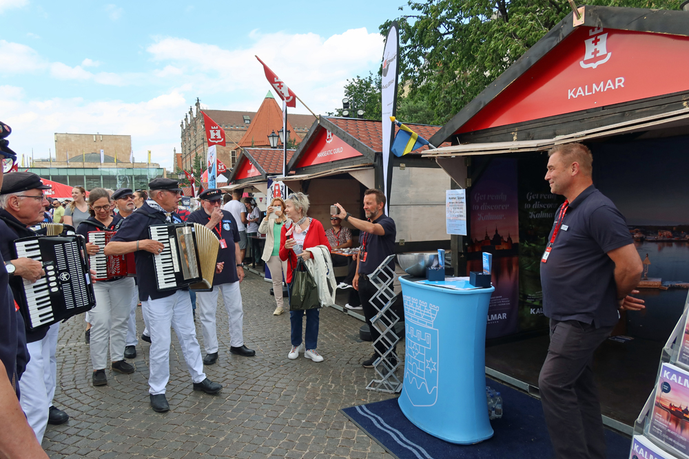..am Stand von Kalmar (Schweden) - hier haben wir.. 