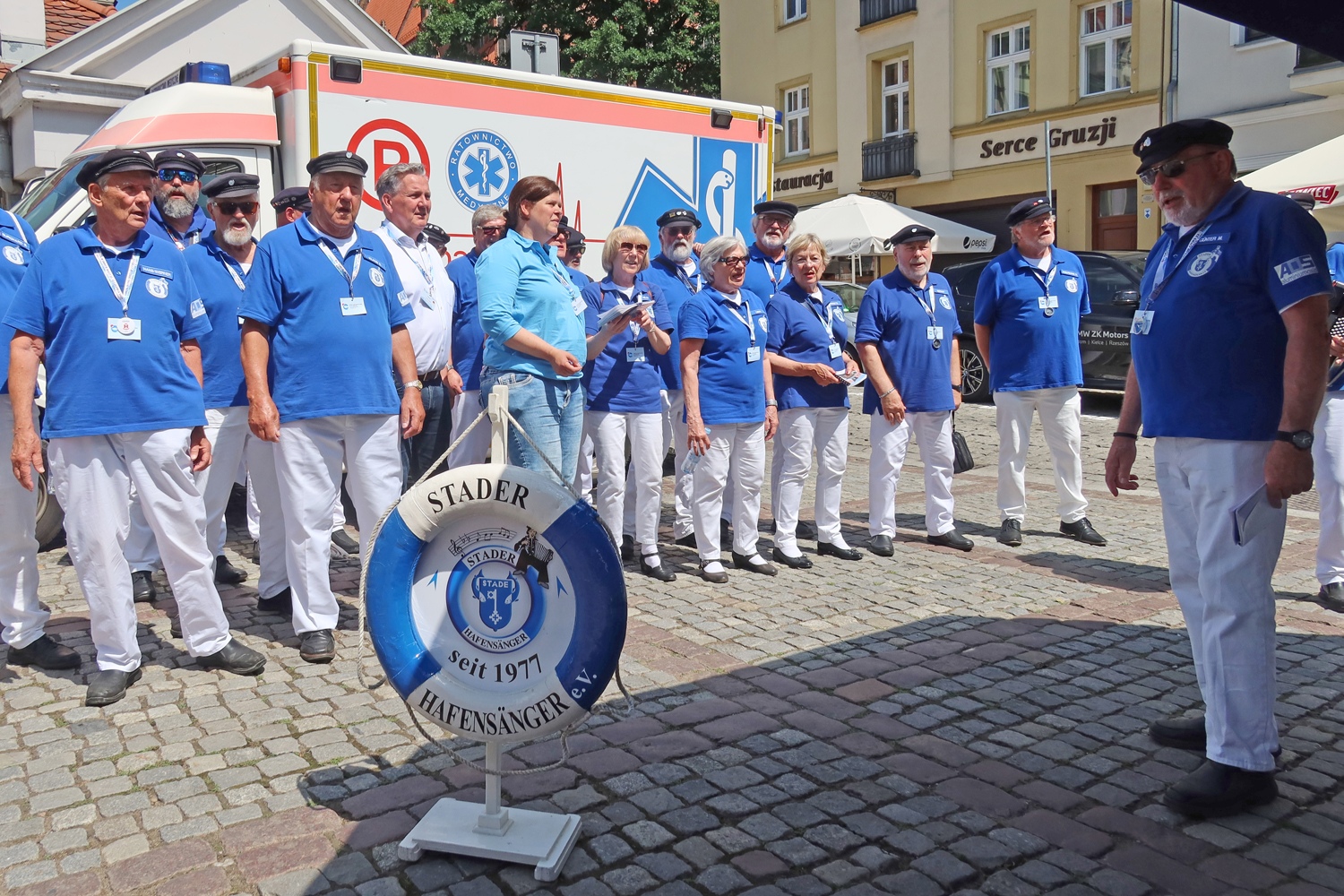 ...natürlich durfte der Hansestand von der...