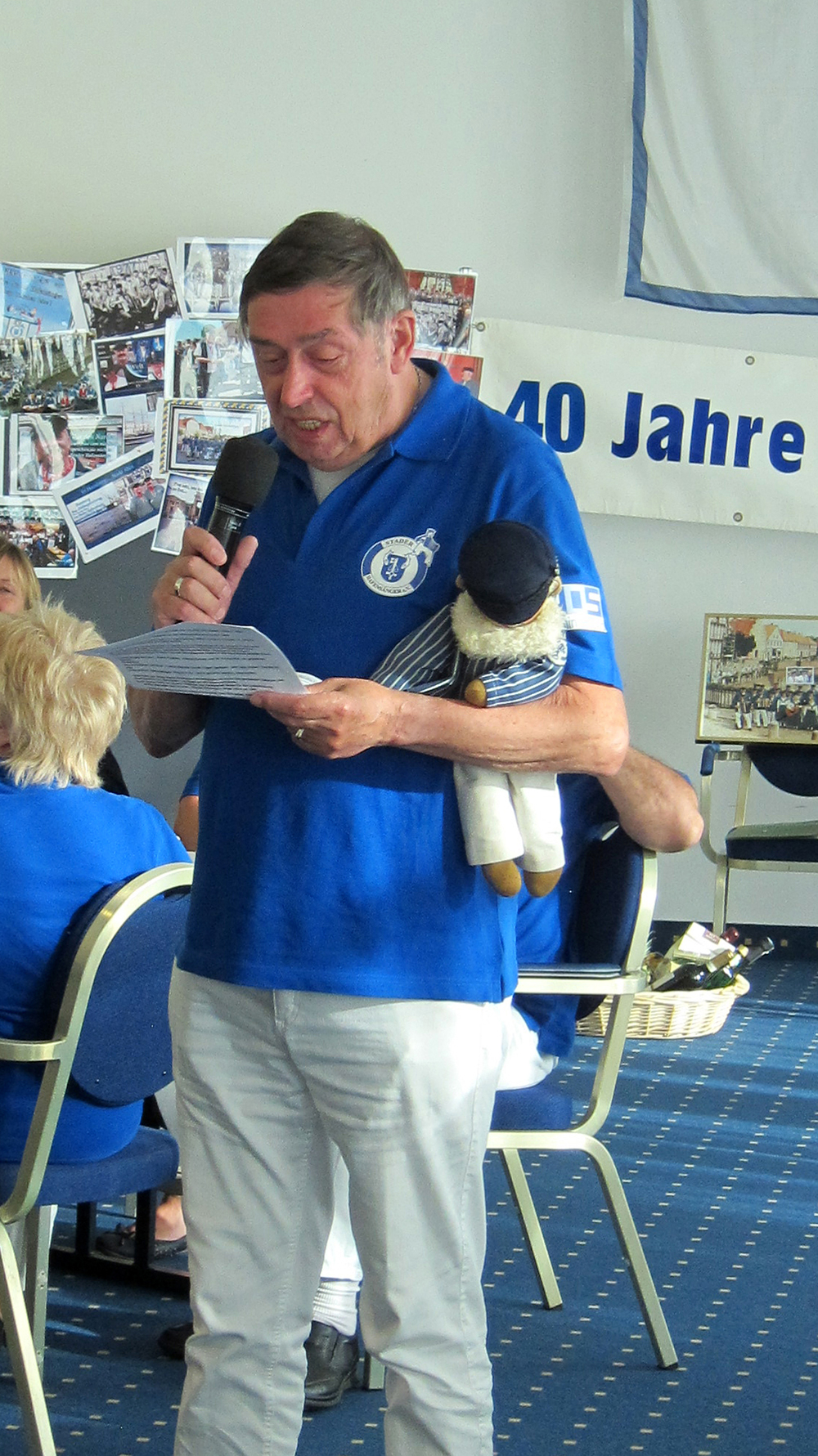 Eine launige Rede über die Gründung der Stader Hafensänger....