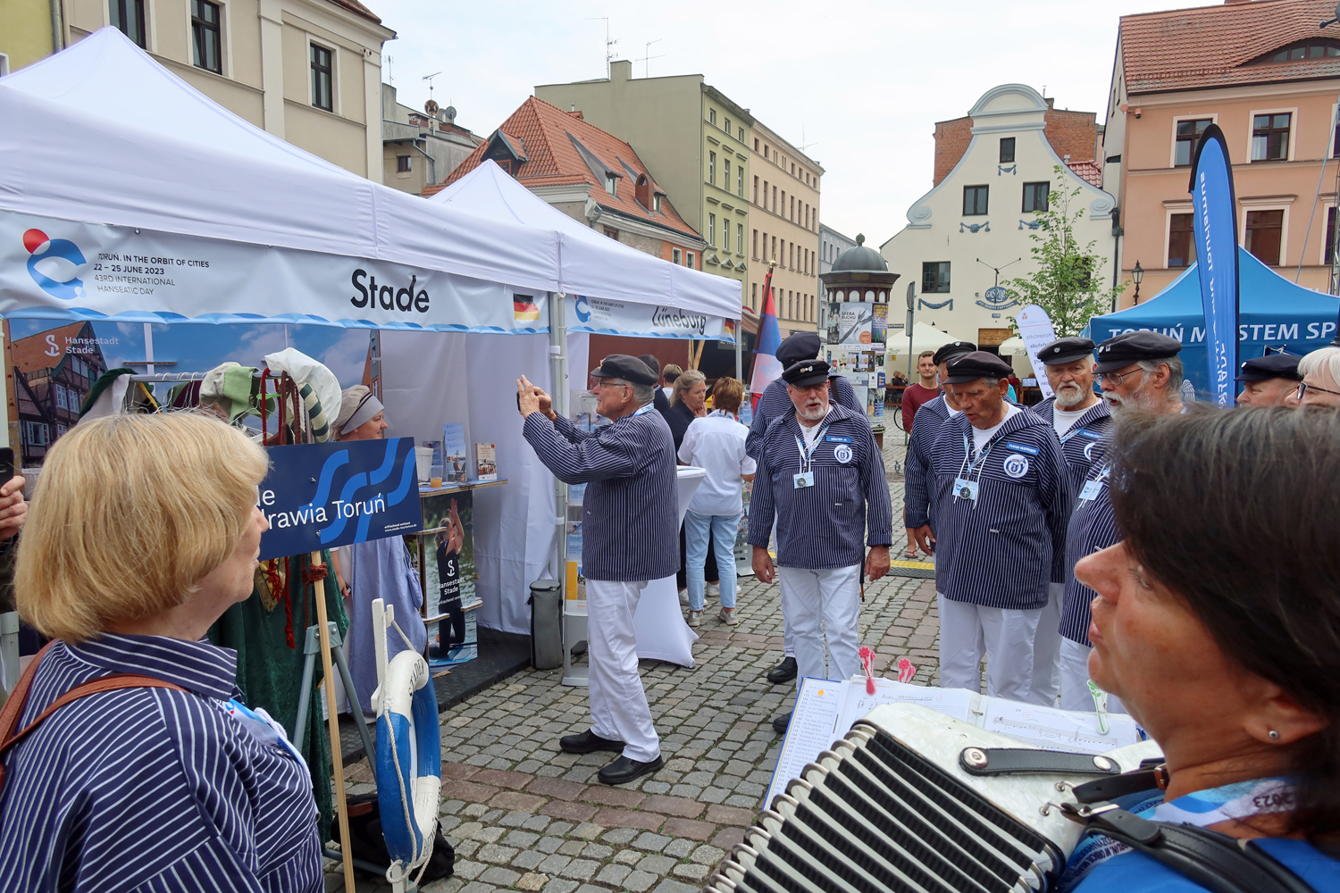 ...Bergrüßung am Stader Stand..