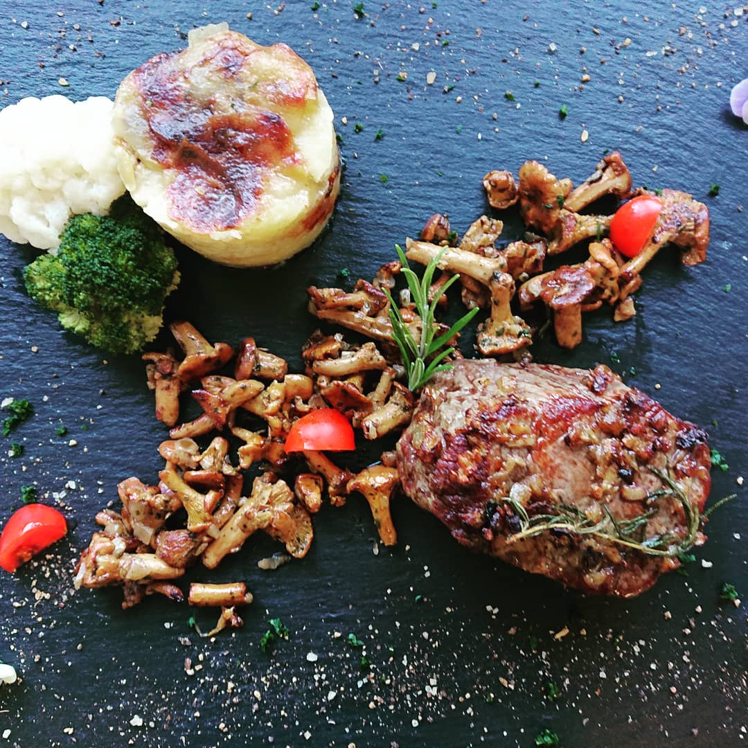 z.B. Rumpsteak Pfifferling