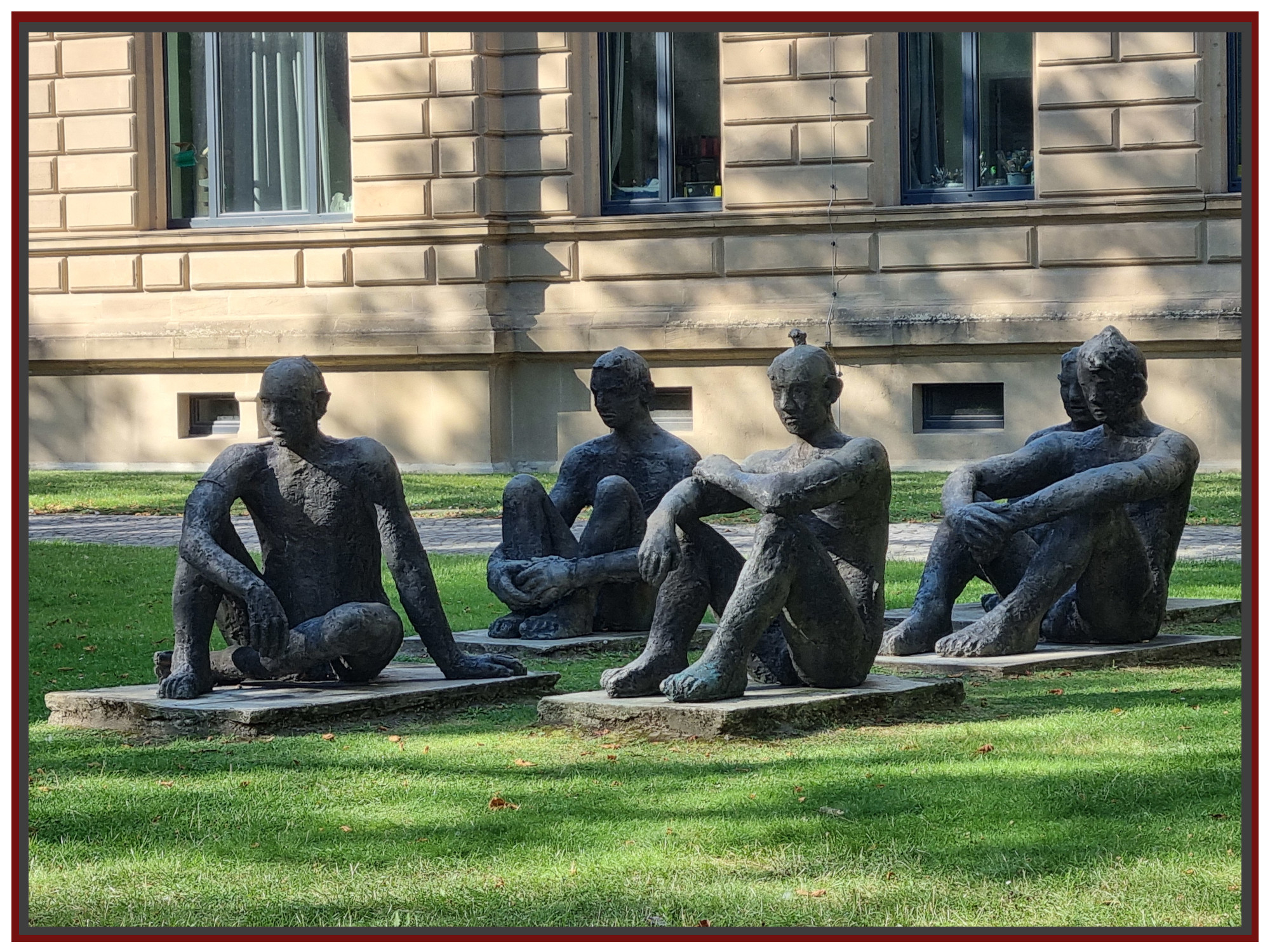 "Fünf Bildhauer" von Johannes Brus (Kunstmuseum Bochum)