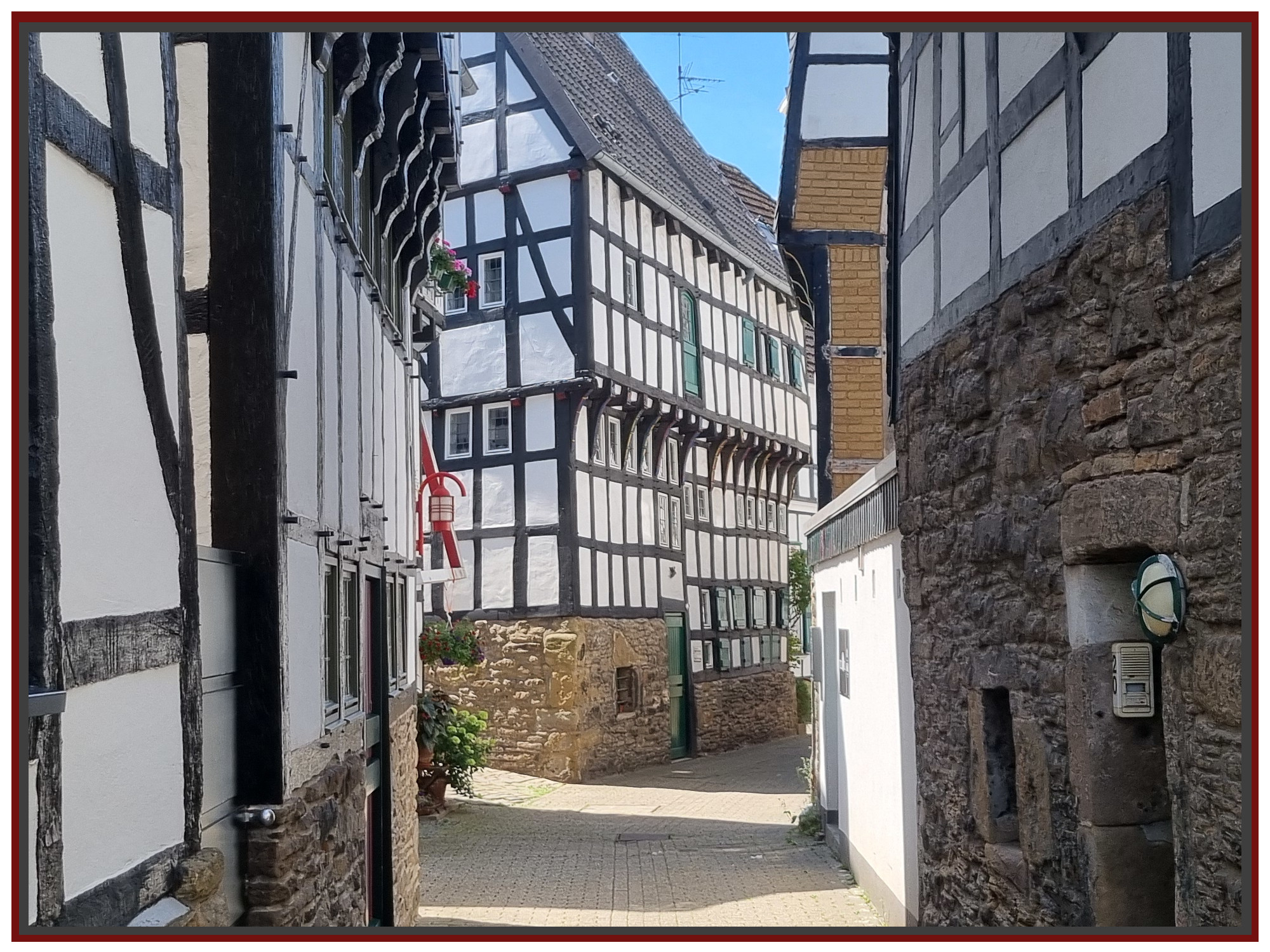 Altstadt in Hattingen 16 und 17 Jahrhundert 