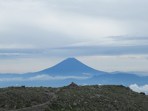 山わんこ　ボクのはいきんぐリポート　山行報告目次　日本アルプス　北岳～間ノ岳～農鳥岳　富士山
