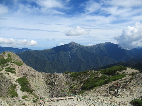 山わんこ　ボクのはいきんぐリポート　山行報告目次　日本アルプス　仙丈ケ岳　北岳