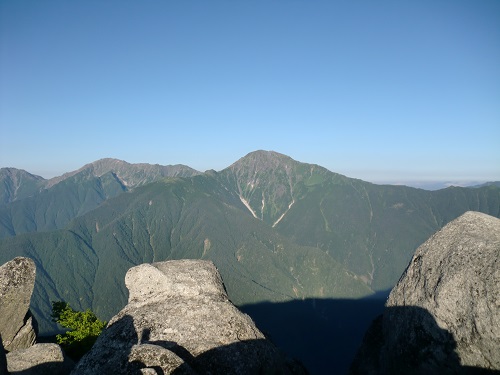 山わんこ　ボクのはいきんぐリポート　山行報告目次　日本アルプス　鳳凰三山　薬師岳からの眺望