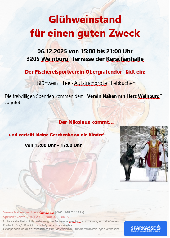 Unbedingt vorbei schauen! Es lohnt sich! Und alles für den guten Zweck!
