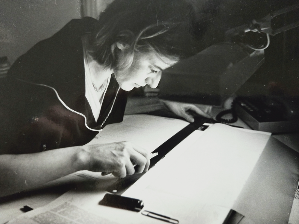 © Renate Kirbach, Hambourg, circa 1980, Travail à côté des études