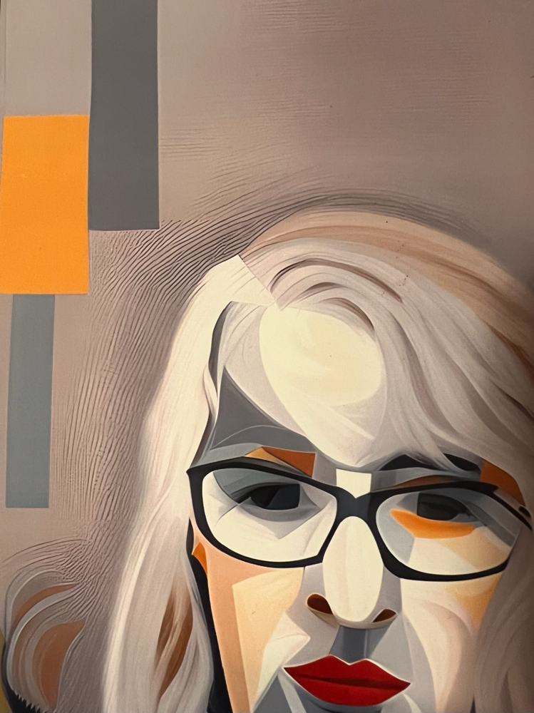 ©Hilka Le Carvernnec, Autoportrait et transformé et généré par IA, octobre 2023