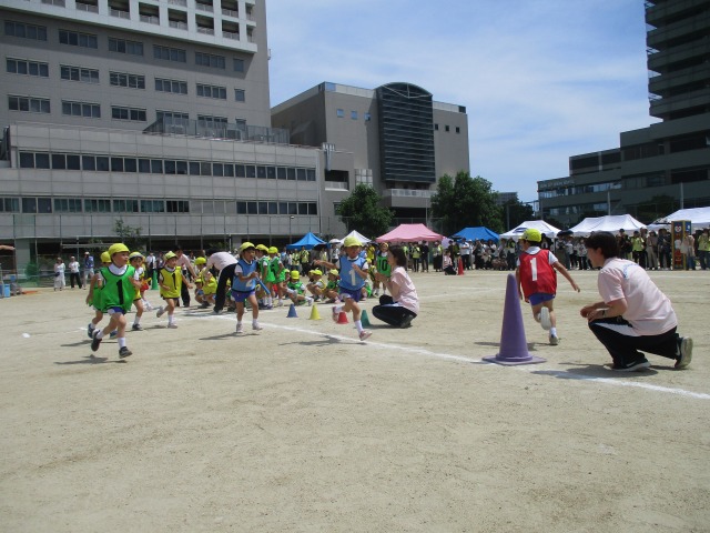 5歳児リレー「１つのバトンに思いを込めて」