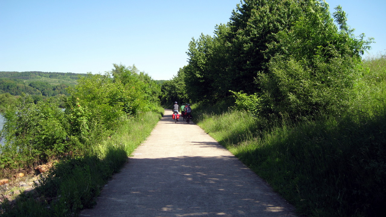 Fahrradwege rechts der Saar Richtung Merzig