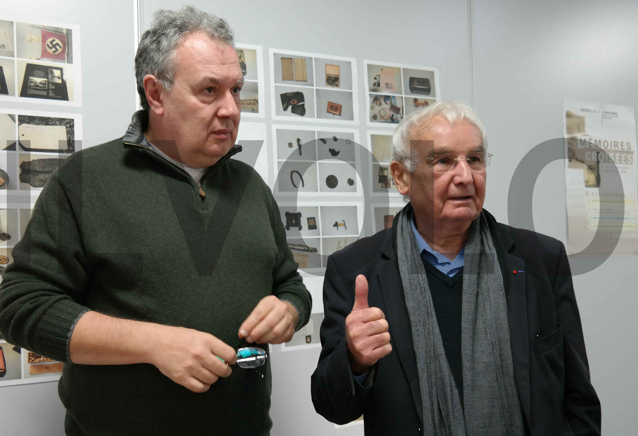 Il regista Mauro Vittorio Quattrina con il signor Robert Hebras