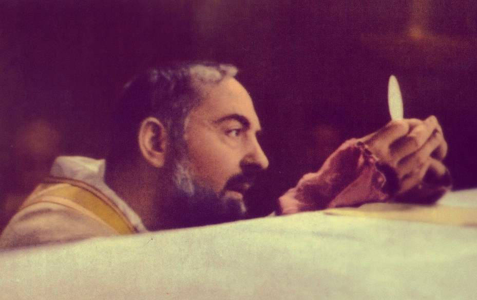 Ein Gebet des heiligen Padre Pio nach der heiligen Kommunion