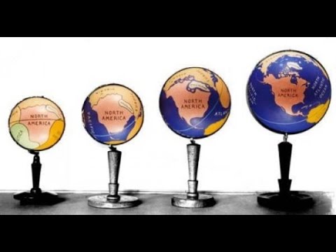 Nr.3 Die Darstellung wie die Erde in der Expansionstheorie gewachsen ist.