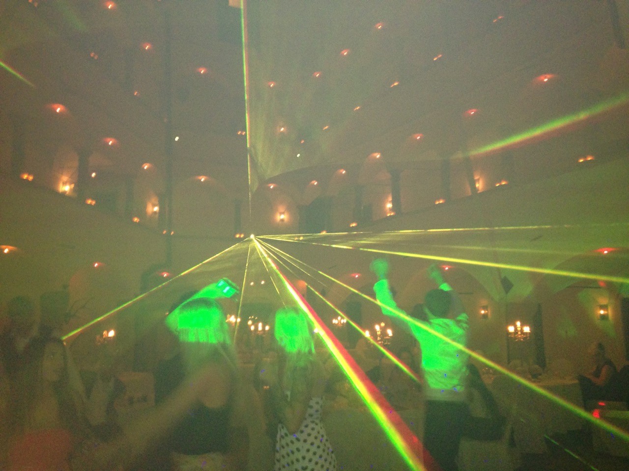 Hochzeit mit Lasershow