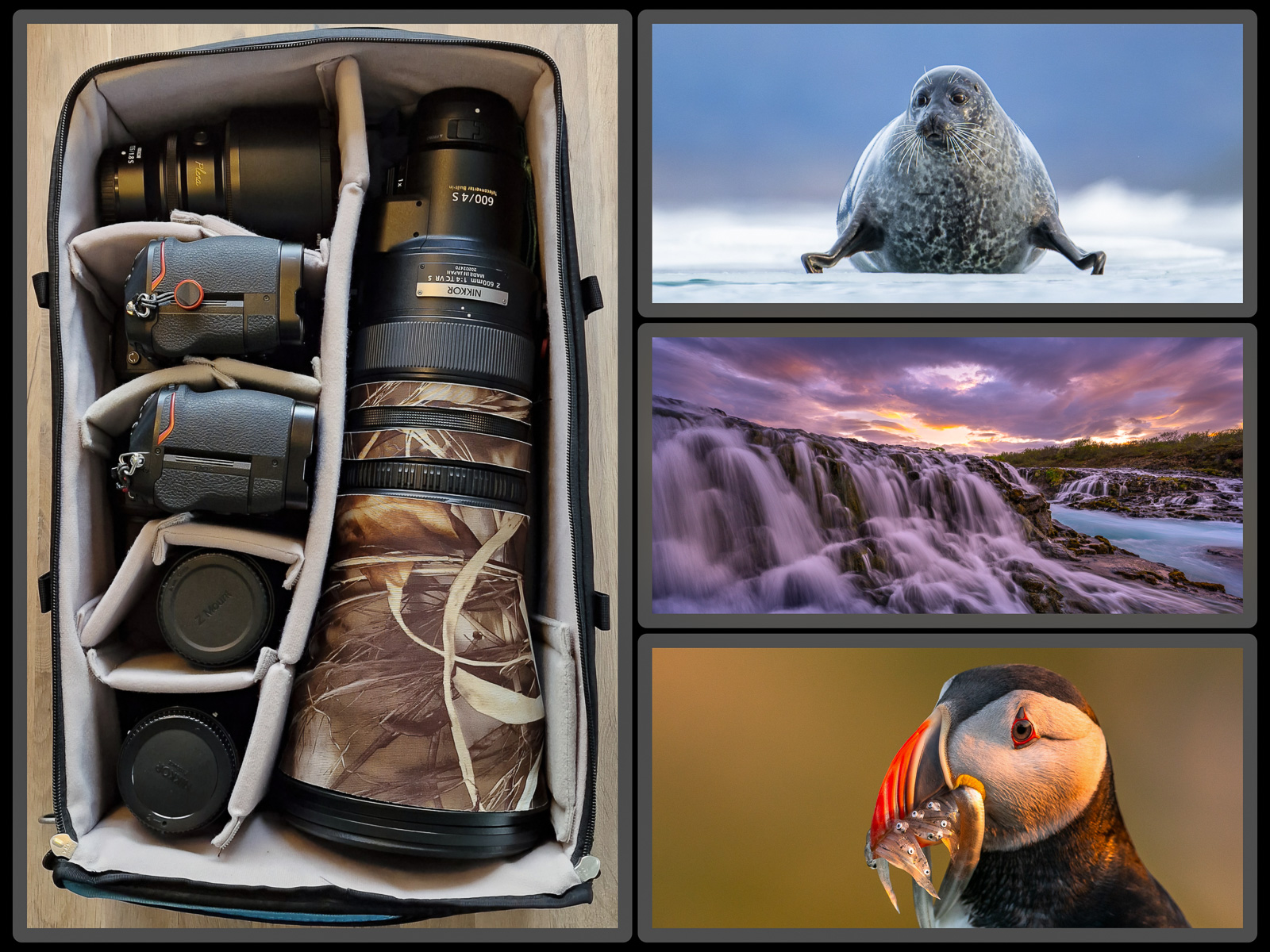 Huge photo equipment when travelling by plane (using Iceland as an example)