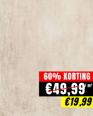 60% korting op beige 60x60 tegel
