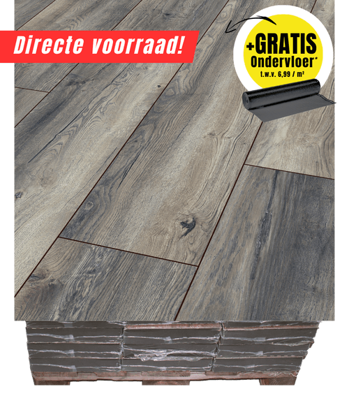 A02 - 3572 Xtra Wide 4V Harbour Grijs Eiken XL