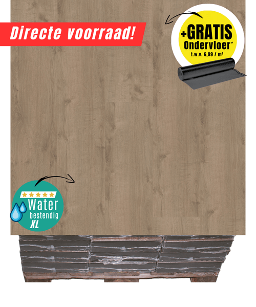 B14 - 0181 Laminaat XL Oak brown grey WR XL