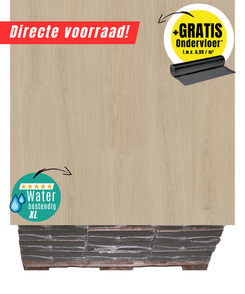 B15 - 0183 Laminaat XL Oak light beige WR XL