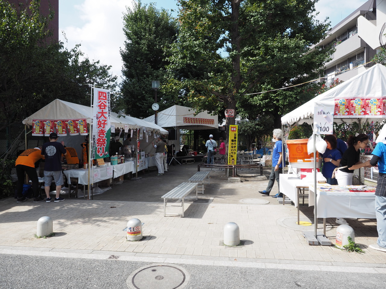 普段見慣れた左門公園が一変。