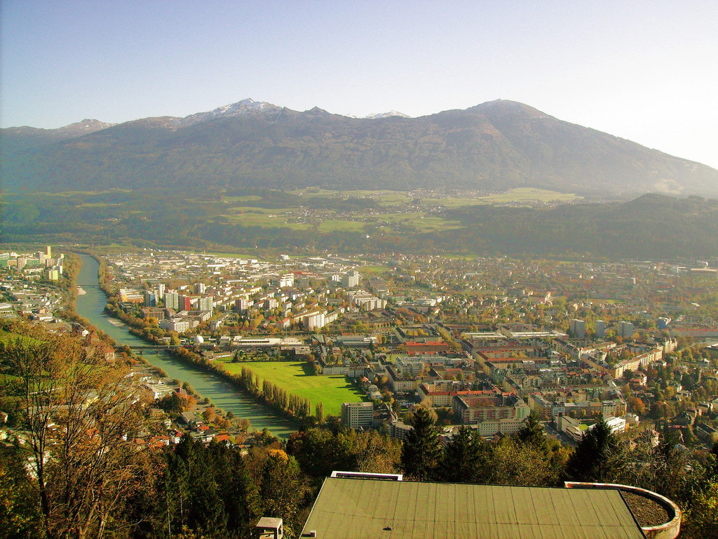 Blick v.d.Hungerburg auf Innsbruck