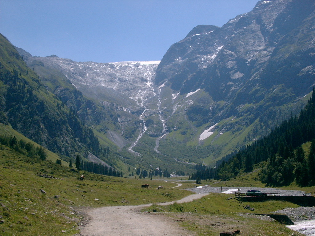 Blick zum Gletscher - bzw. zum "Rest" des Gletscher