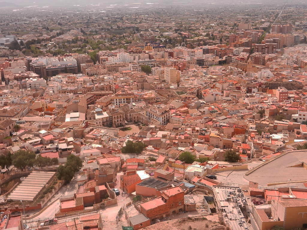 Blick auf Lorca vom Castillo