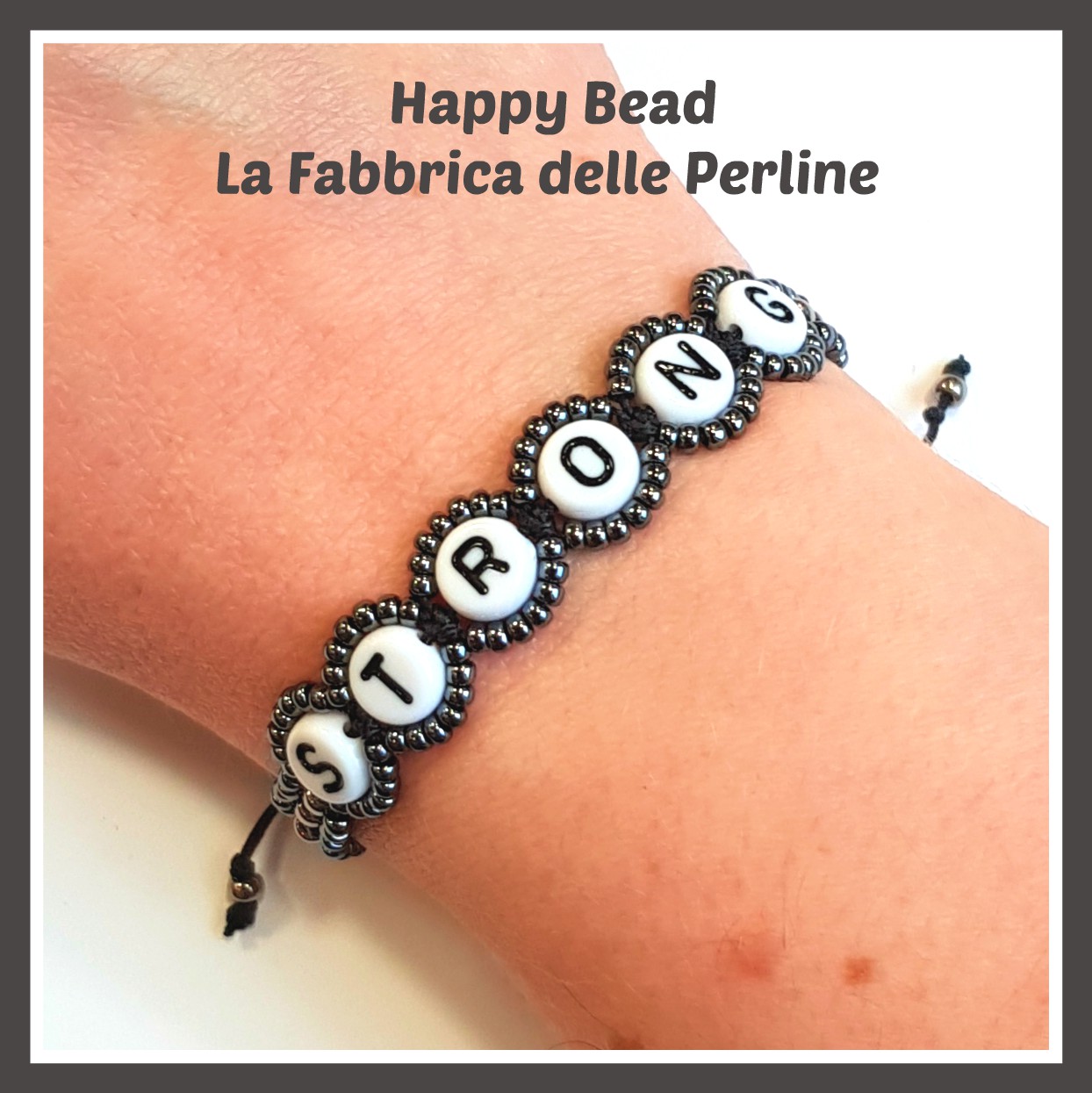 Macramé Bracciale Nome - Benvenuti su Happy Bead - La Fabbrica delle Perline