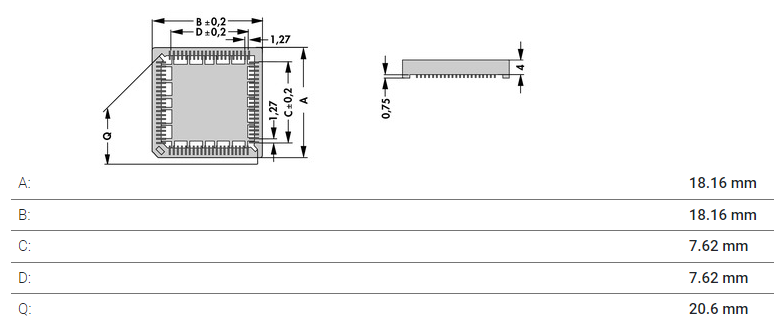 PLCC28SMD ソケット