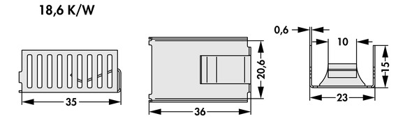 Fischer Elektronik FK 276 MI 247 O クリップオンヒートシンク