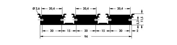 SK 484  基板取付用押出成形ヒートシンクトランジスタ クリップマウント