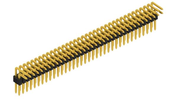 SLV-W-4-KA-036-72-G | 1.27mm x 1.27mmピッチ スルーホール用ピンヘッダー 2列 72ピン（0.4mm角ピン）