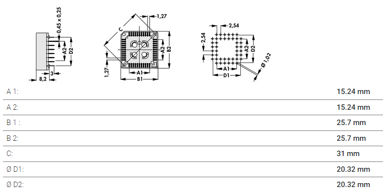 PLCC52ソケット