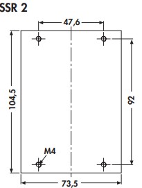 SSR2 フィッシャーヒートシンク　ネジパターン