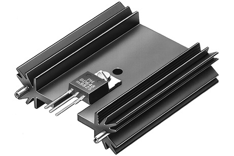 SK 409  基板取付用押出成形ヒートシンク トランジスタ ネジ止め（ソルダーピンあり）