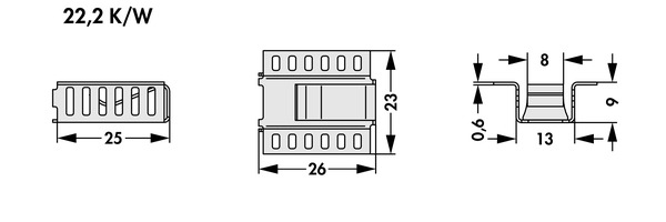 Fischer Elektronik FK  266 MI 220 O クリップオンヒートシンク (銅）