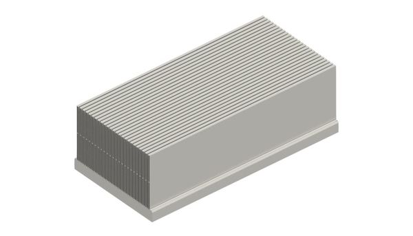SK-603-1120| 強制空冷用ヒートシンク（ハイパフォーマンス 中空フィン型） | Fischer Elektronik