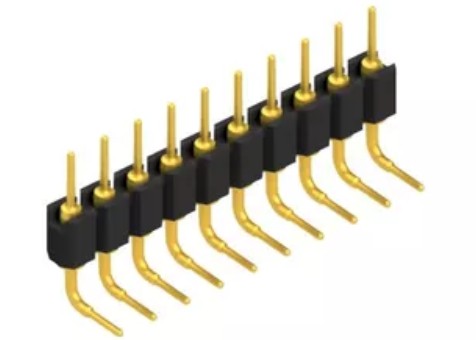 MK 51｜2.54mmピッチ ピンヘッダ（ライトアングル・Ø0.5mm丸ピン）