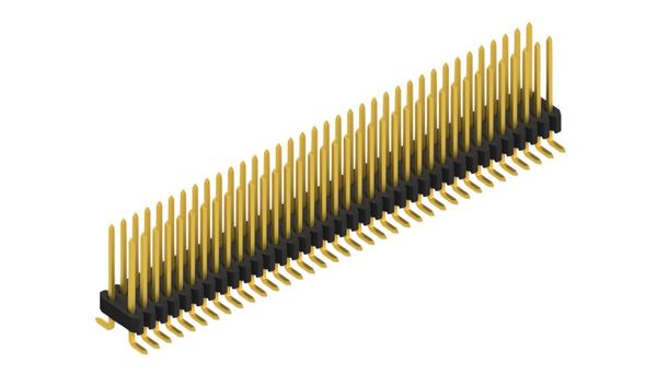 SLV W 2 SMD 073 72 G | 1.27mmピッチ ピンヘッダー2列 72ピン連結　Fischer Elektronik